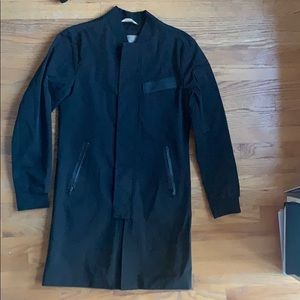 Zara Black long nylon bomber